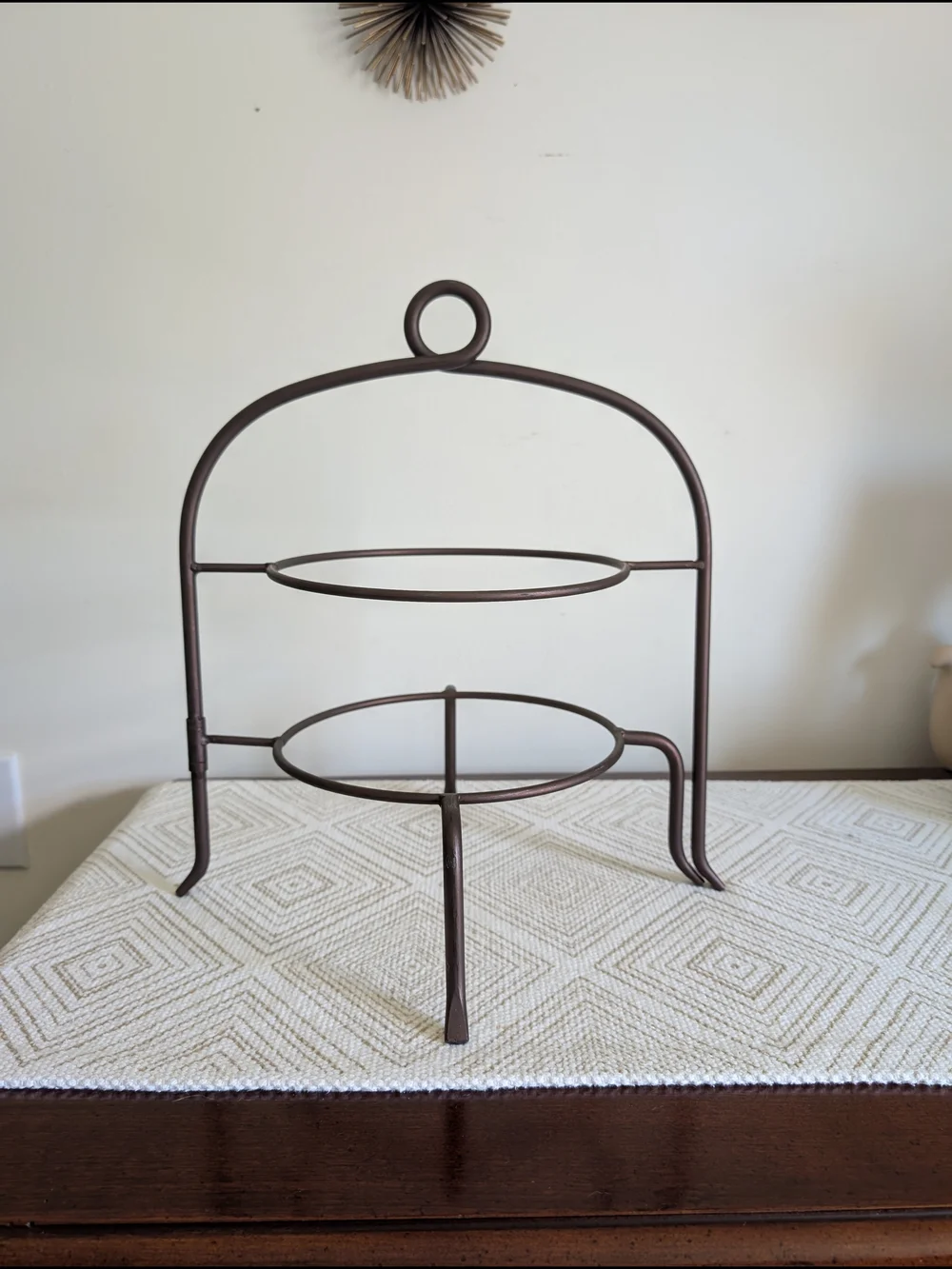 Two-Tier Metal‎ Display Stand in Bronze